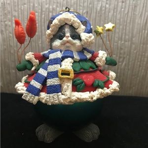 Traditional collection glass character ornament